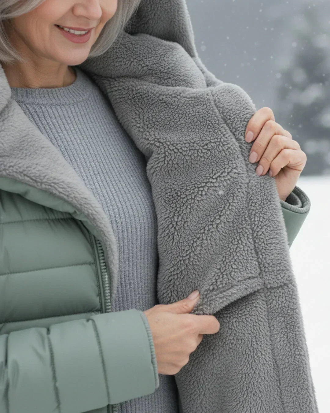 Morgan | Women's Long Puffer Winter Jacket with Fleece Lined Hood