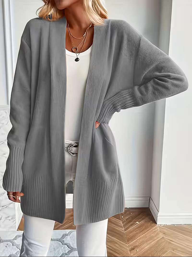 Deanna | Women's Open-Front Cardigan - Lightweight Longer Line