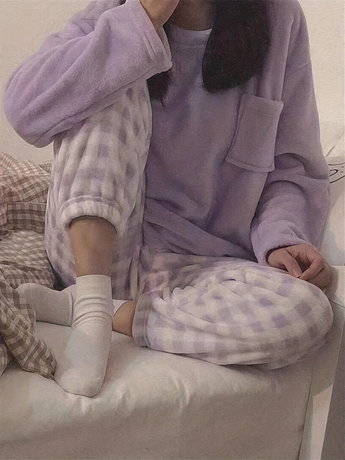Marcella | Women's Cosy Lounge Two-Piece Set with Chest Pocket