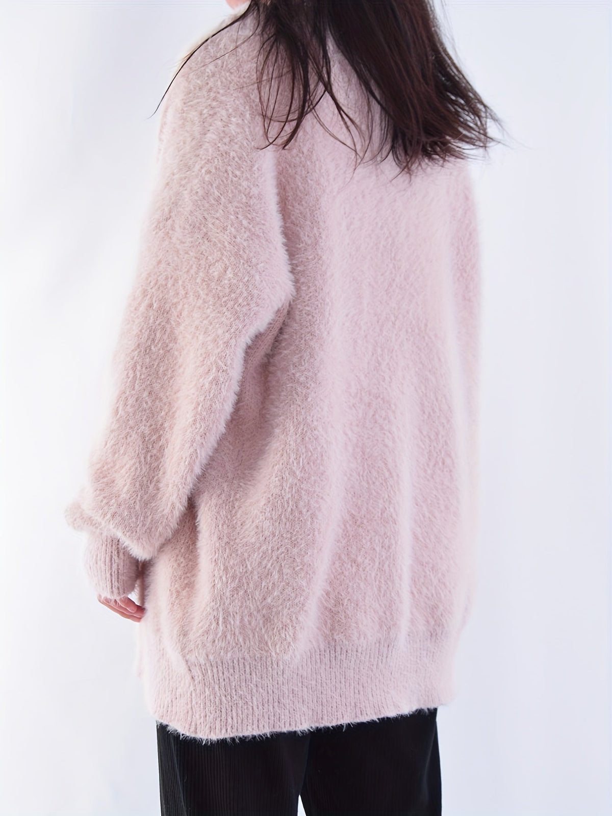 Iris | Women's Open-Front Cardigan - V-Neck Relaxed Drape