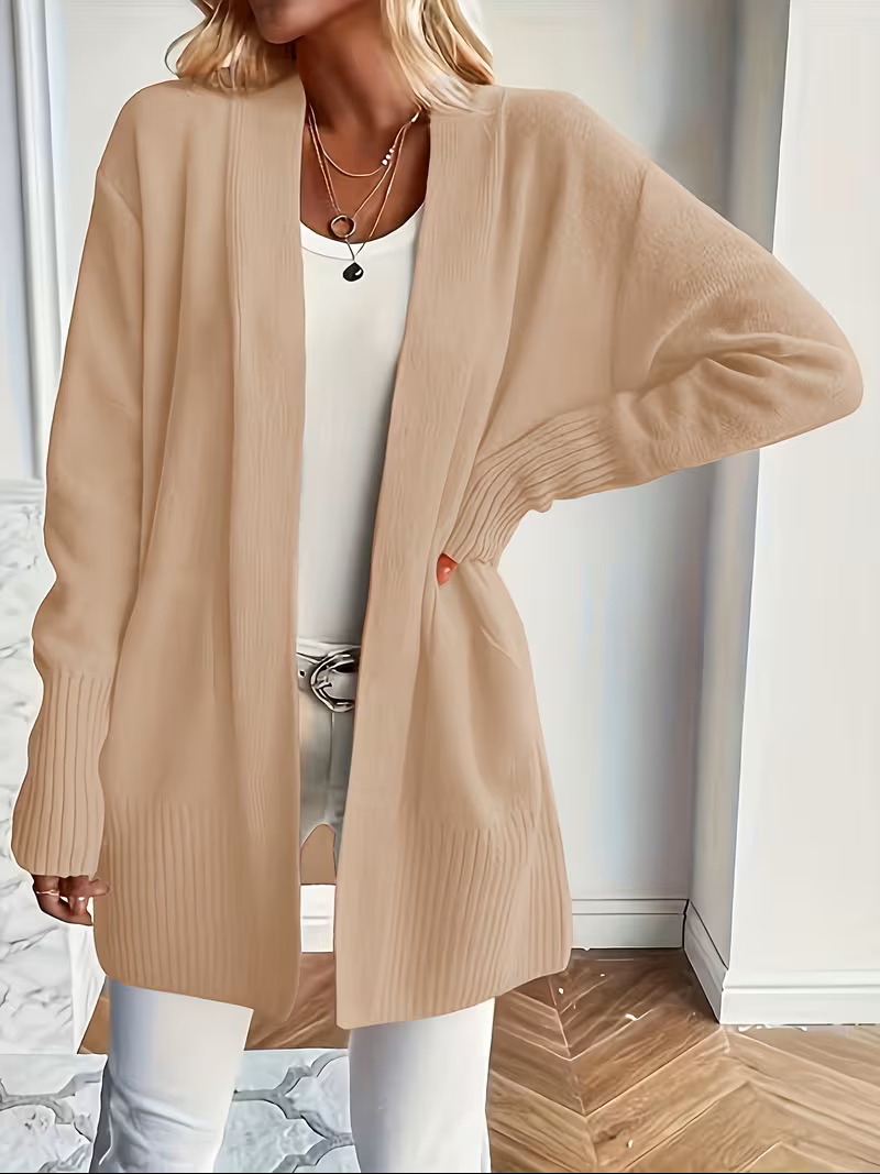 Deanna | Women's Open-Front Cardigan - Lightweight Longer Line