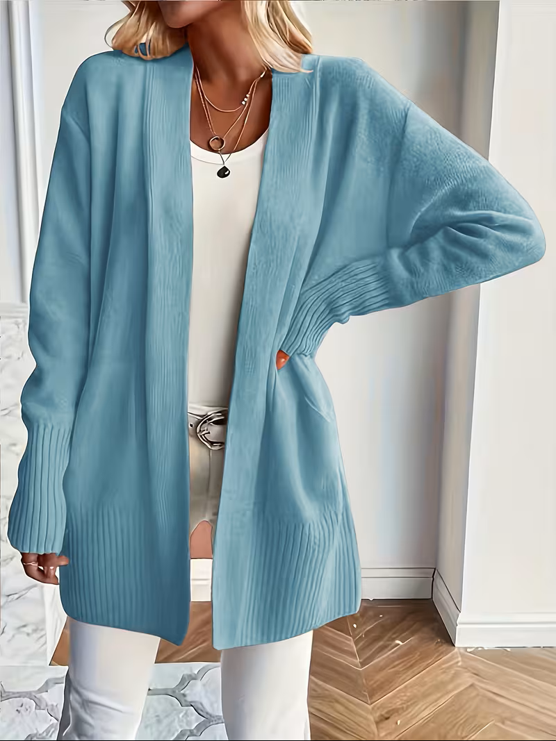 Deanna | Women's Open-Front Cardigan - Lightweight Longer Line