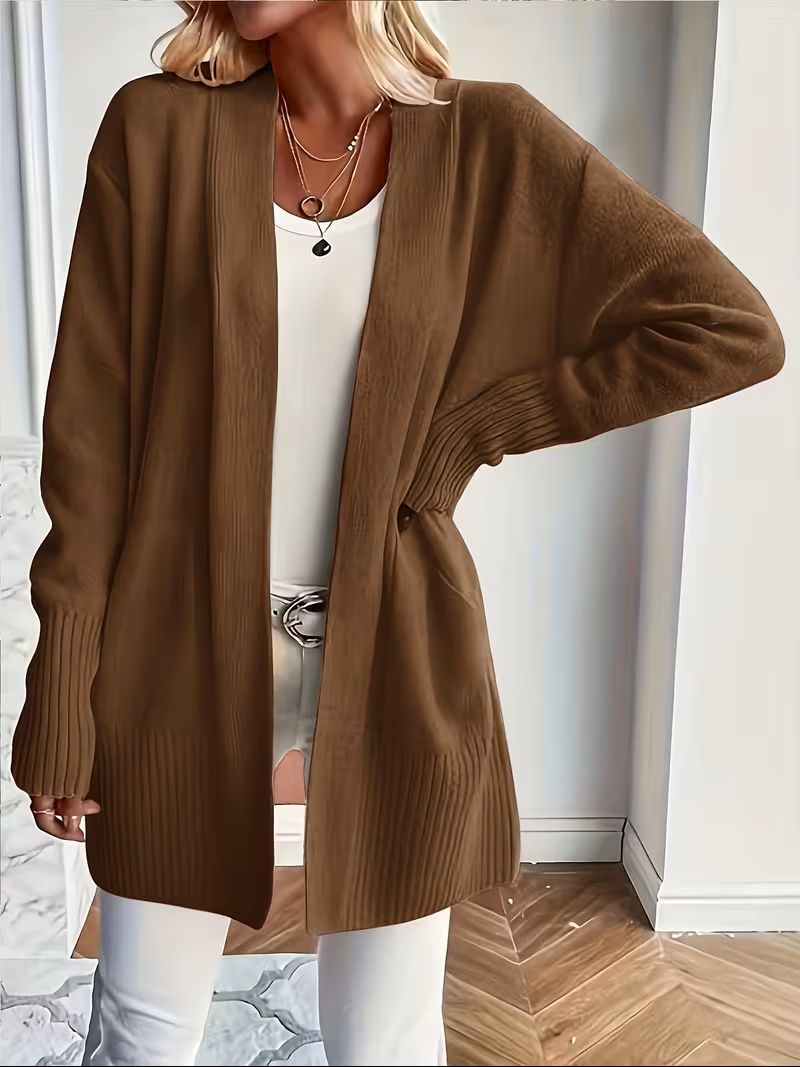 Deanna | Women's Open-Front Cardigan - Lightweight Longer Line