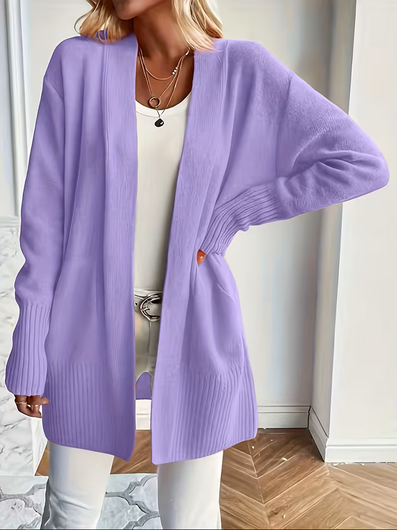 Deanna | Women's Open-Front Cardigan - Lightweight Longer Line