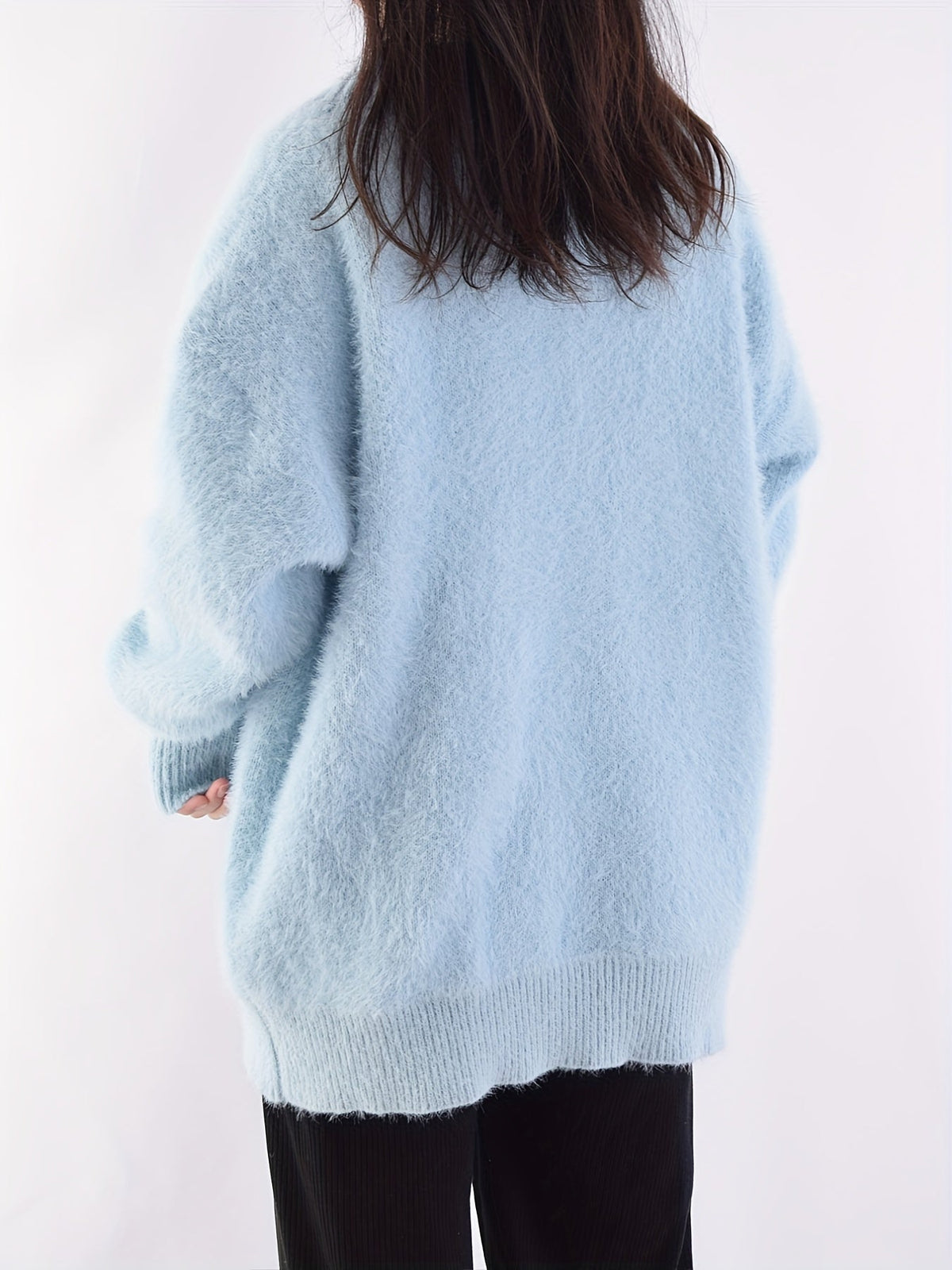 Iris | Women's Open-Front Cardigan - V-Neck Relaxed Drape
