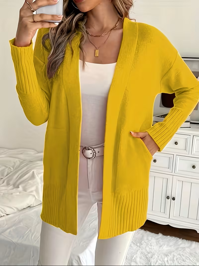 Deanna | Women's Open-Front Cardigan - Lightweight Longer Line