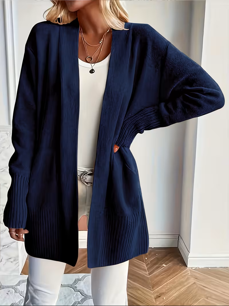 Deanna | Women's Open-Front Cardigan - Lightweight Longer Line