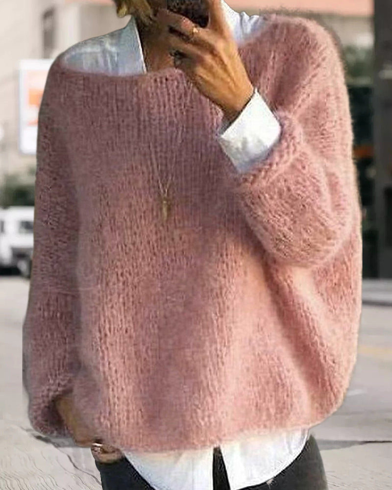 Aiva | Cosy Oversized Chunky Sweater with Dropped Shoulder