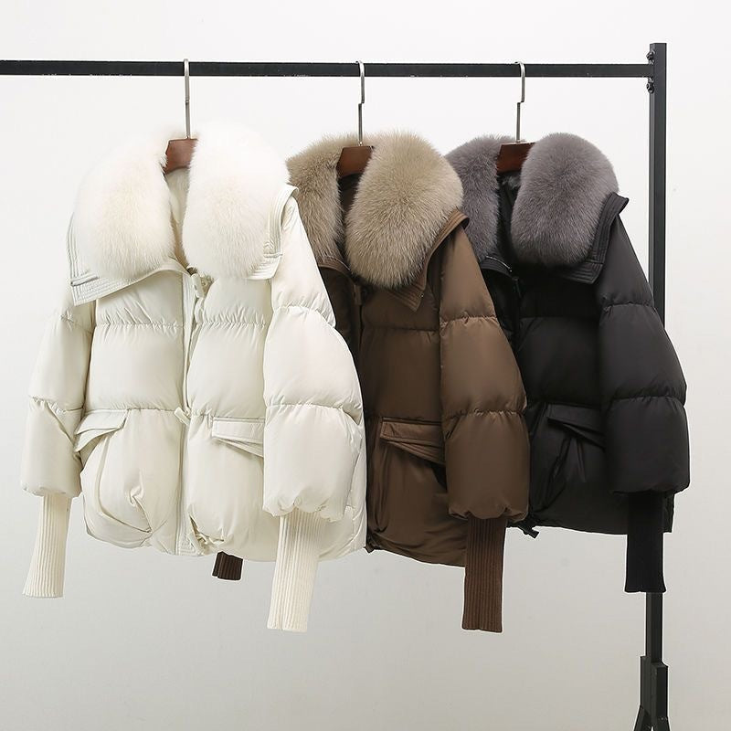 Amelia | Glamorous Oversized Puffer Jacket with Plush Fur Collar