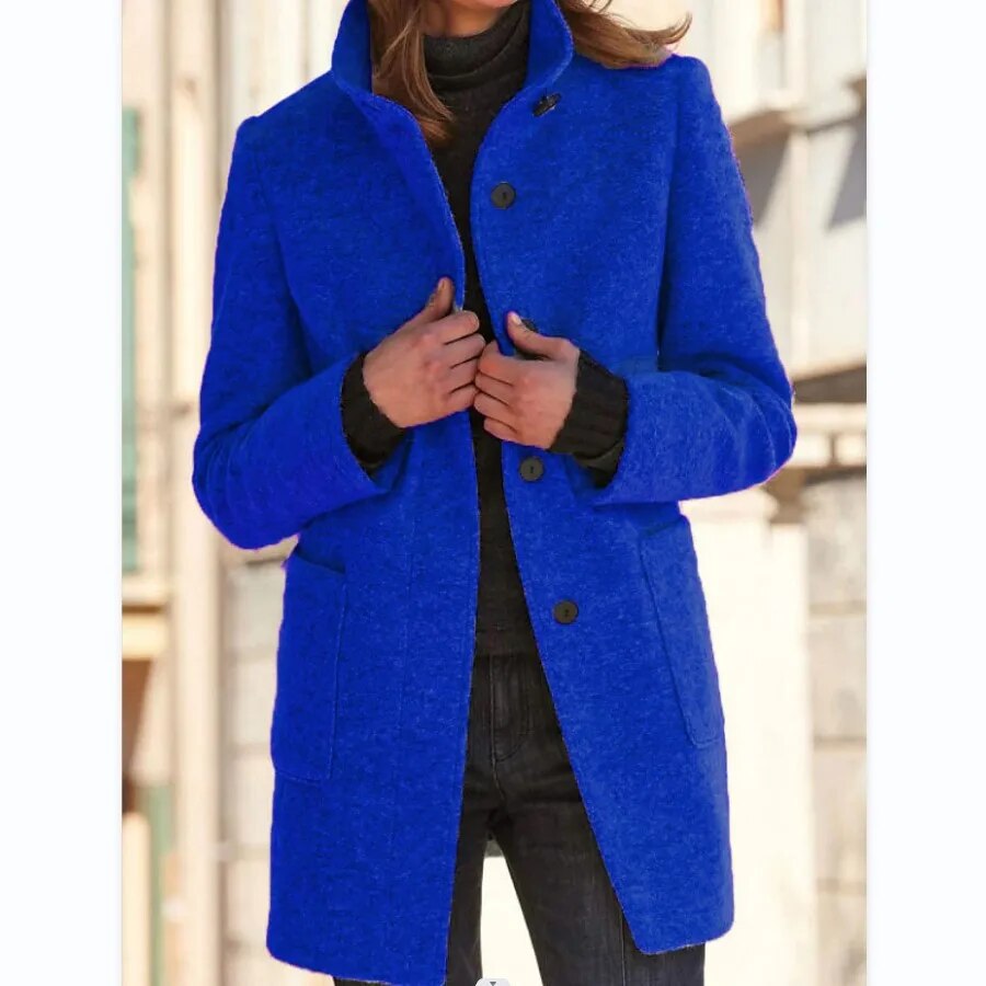 Bethany | Classic Wool Winter Coat with Round Collar