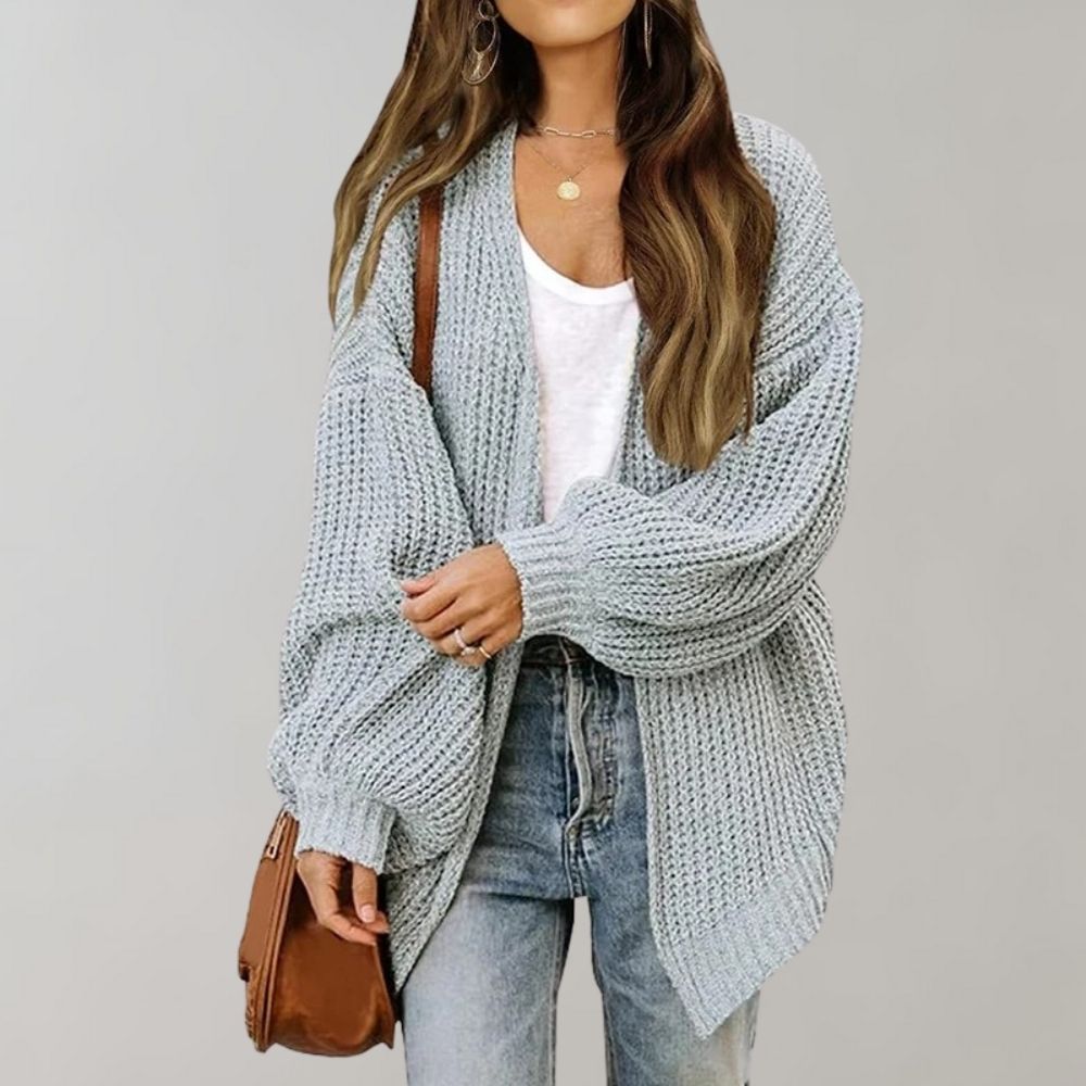 Isla | Women's Open-Front Cardigan - Relaxed Graceful Drape