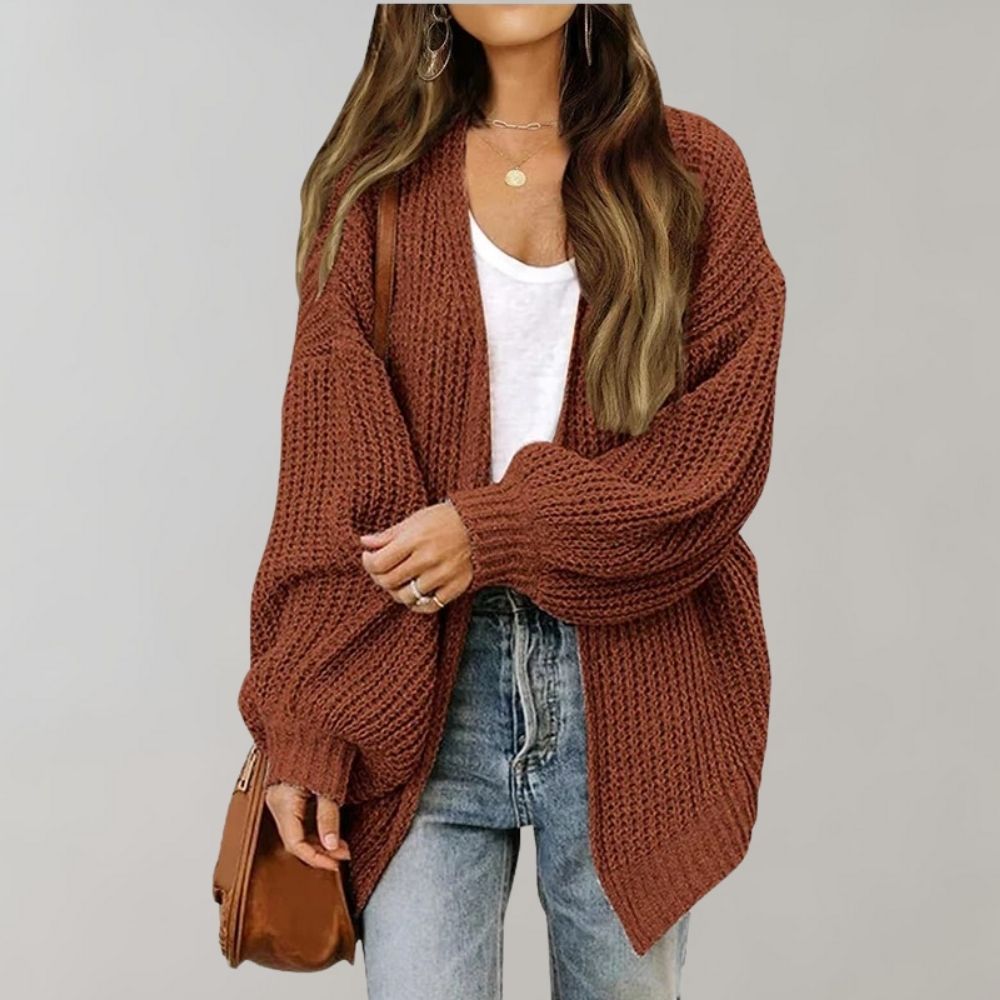Isla | Women's Open-Front Cardigan - Relaxed Graceful Drape