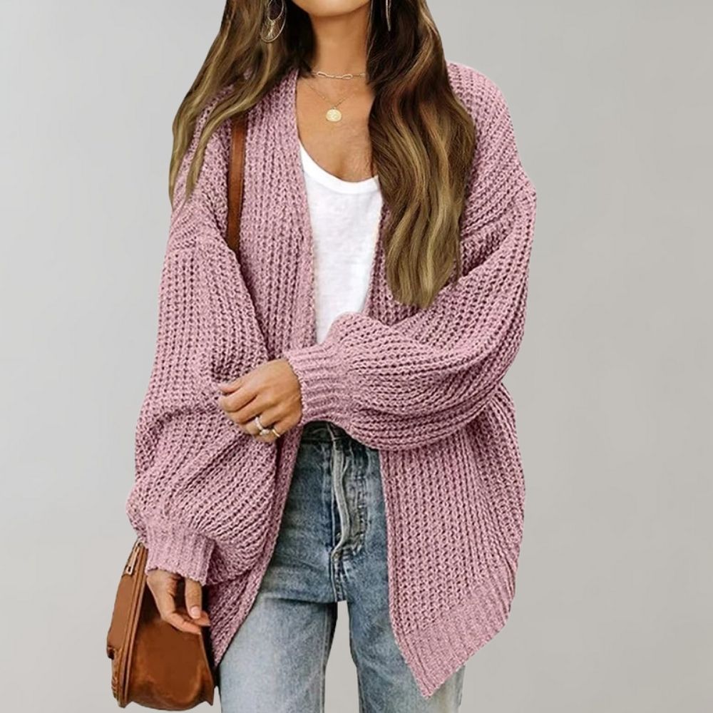 Isla | Women's Open-Front Cardigan - Relaxed Graceful Drape