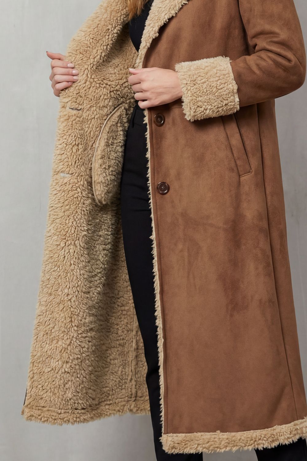Delphine | Women's Shearling Winter Coat - Long Cosy Warm Lining