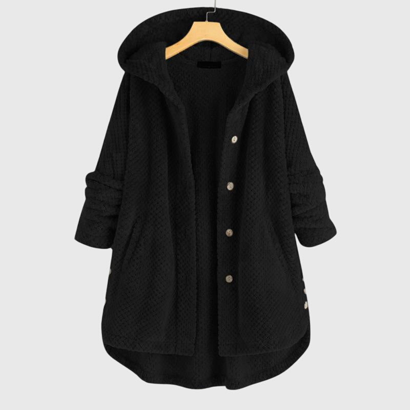 Elsie | Women's Fleece Jacket - Hooded Reversible Flattering Fit Warm