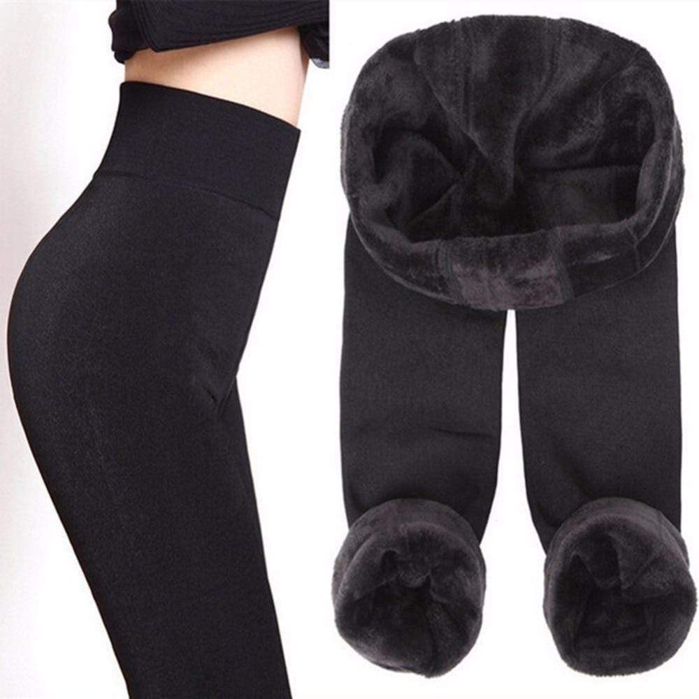 Erin | Women's Winter Fleece Lined Leggings - Double Layer Fleece Shaping Fit