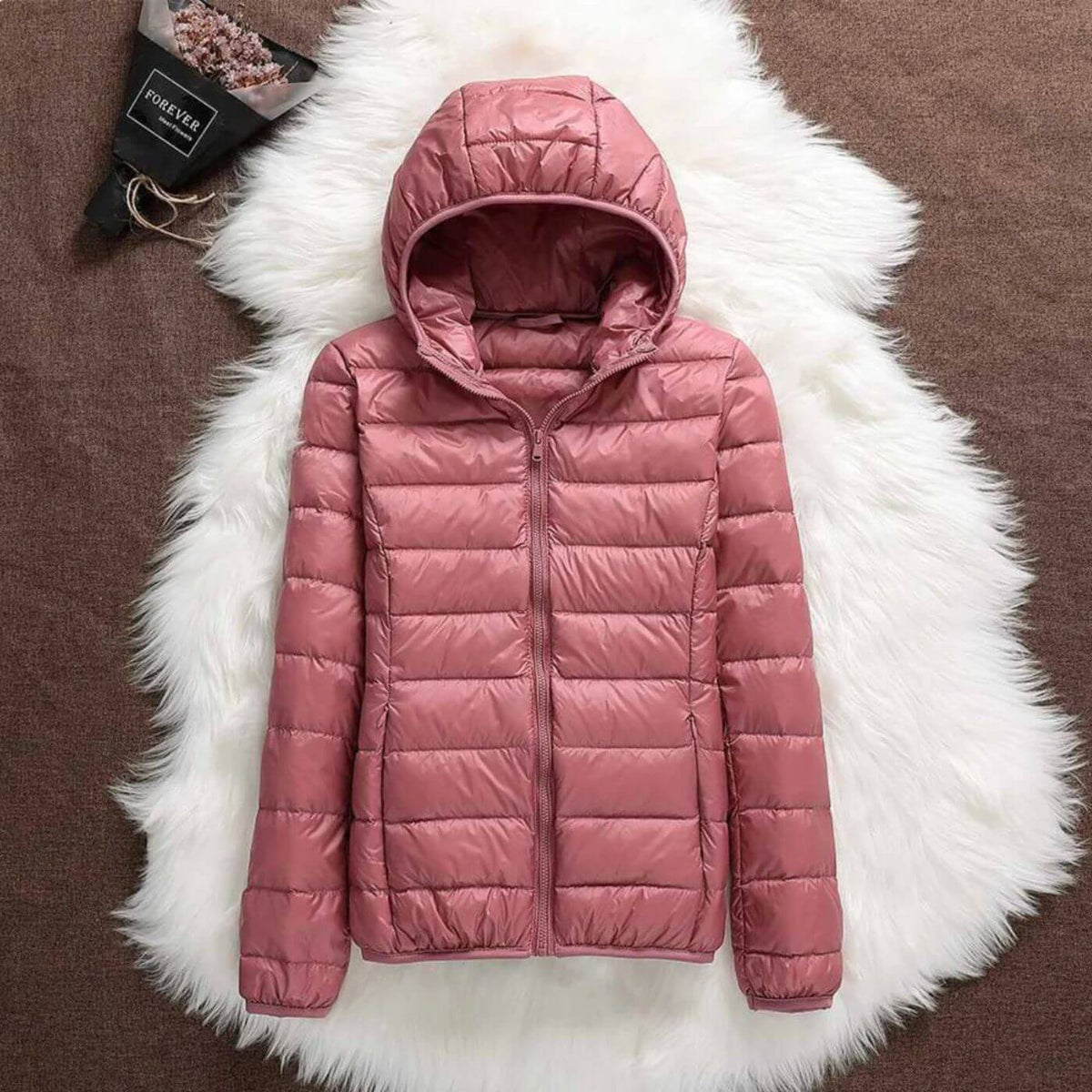 Josephine | Women's Puffer Jacket - Quilted Insulated Hooded