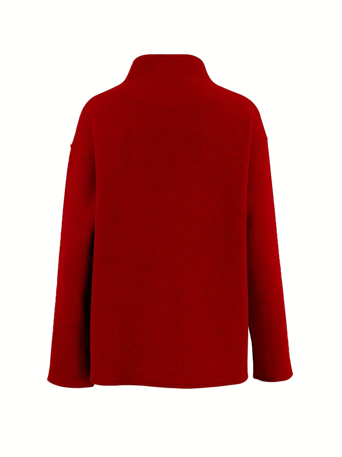 Katherine | Effortless Oversized Wool Pea Coat with Stand Collar