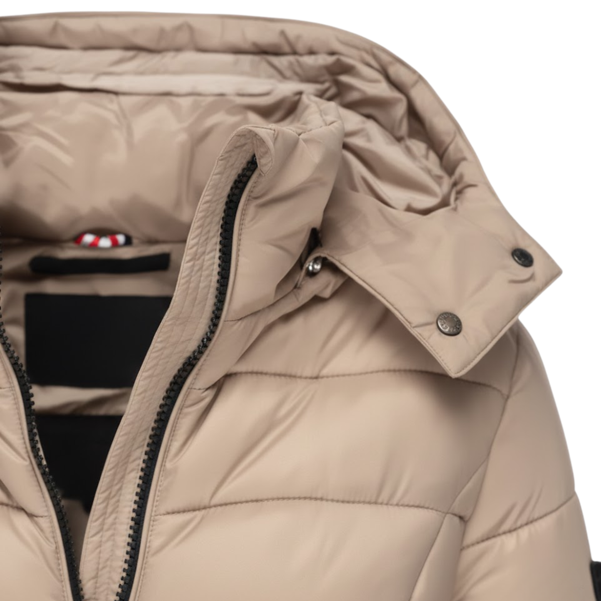 Kristen | Women's Hooded Quilted Parka Coat - Mid Length Windproof Padded