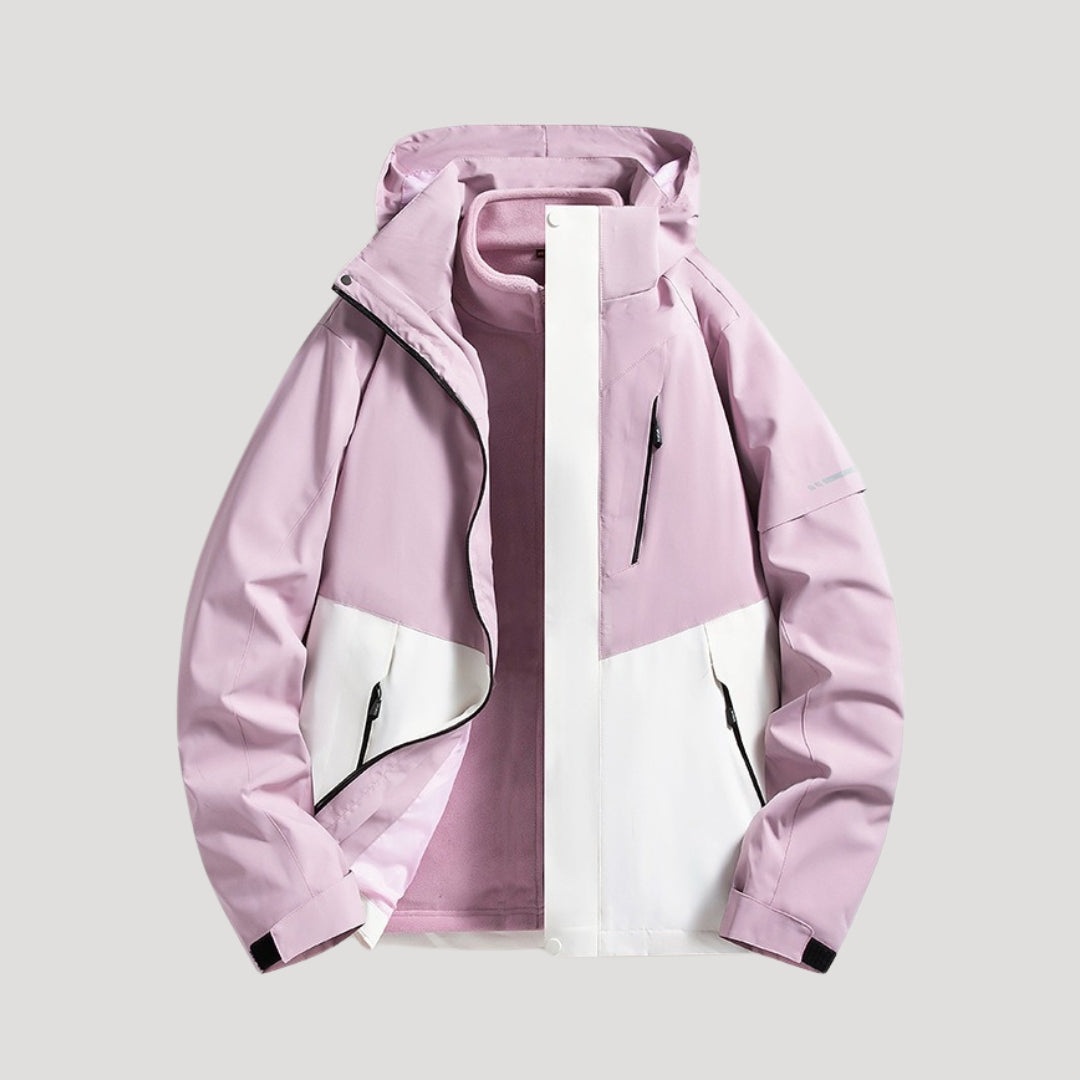 Lillian | Effortless Waterproof Rain Jacket with Softshell Shell