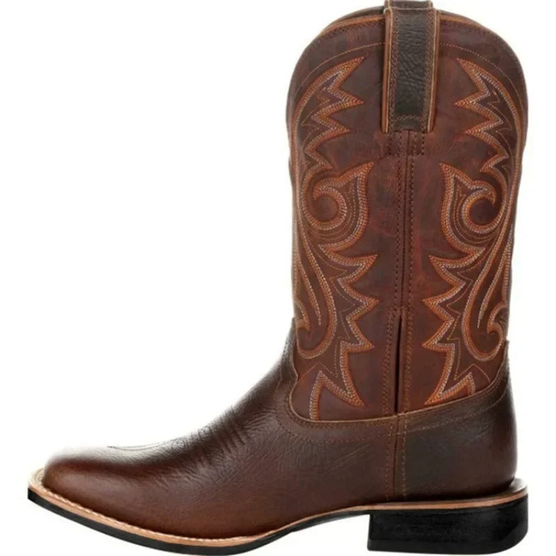 Marguerite | Women's Western Cowboy Boots - Embroidered Heeled