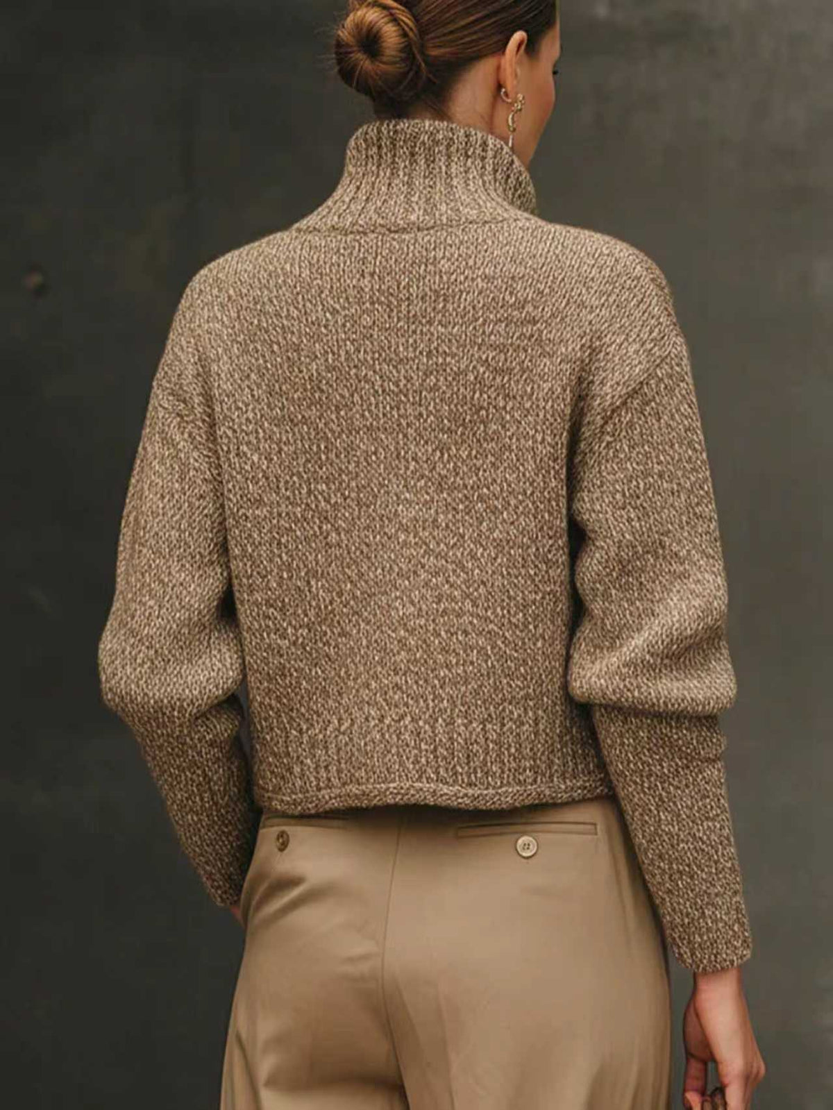 Rebecca | Tailored Cropped Wool Jacket with Sculpted Collar