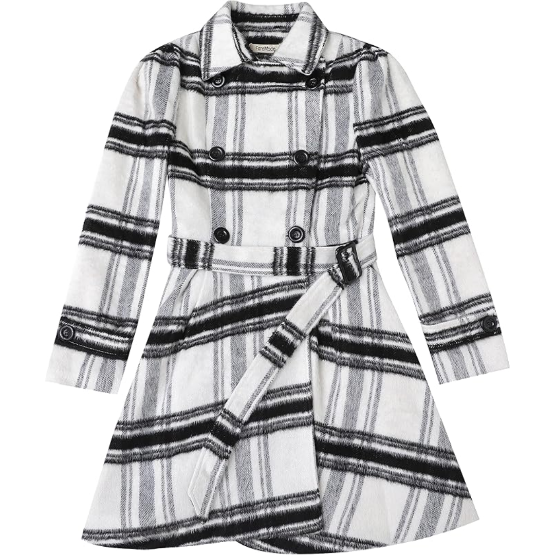 Rosalind | Reversible Wool Pea Coat with Belt