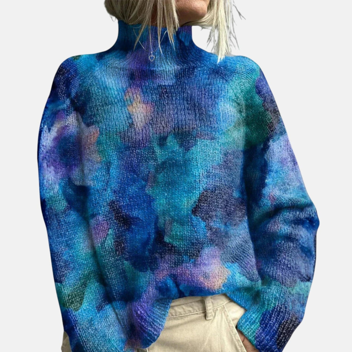 Samantha | Elegant Turtleneck Sweater with Relaxed Drape