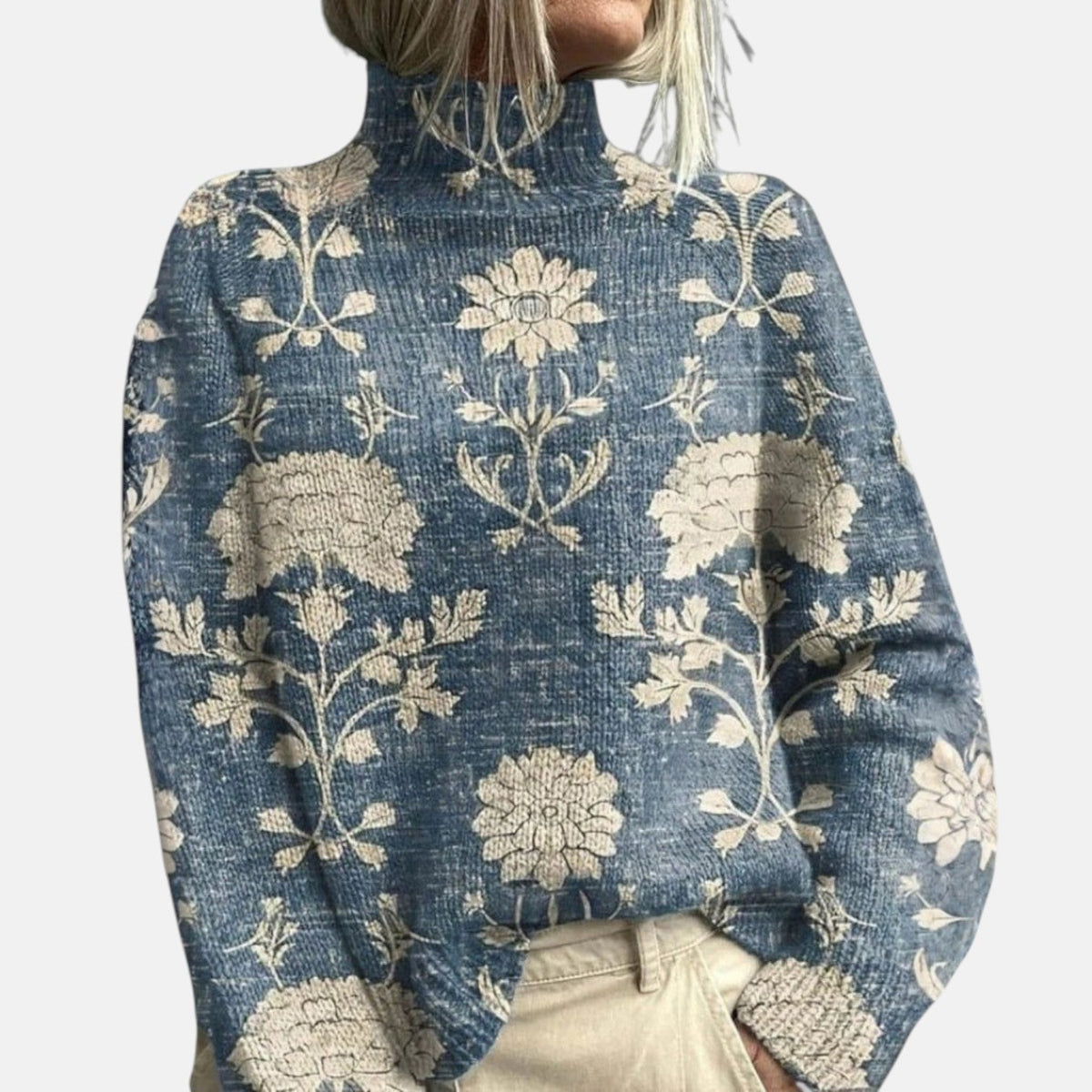 Samantha | Elegant Turtleneck Sweater with Relaxed Drape