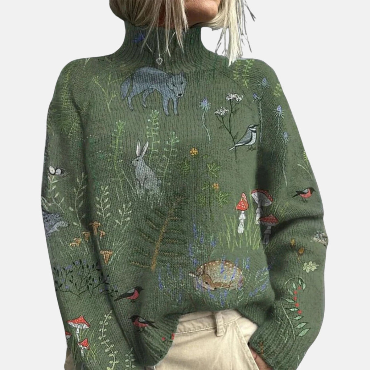 Samantha | Elegant Turtleneck Sweater with Relaxed Drape