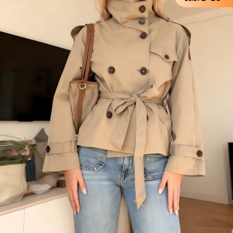 Anouk Women's Cropped Trench Coat