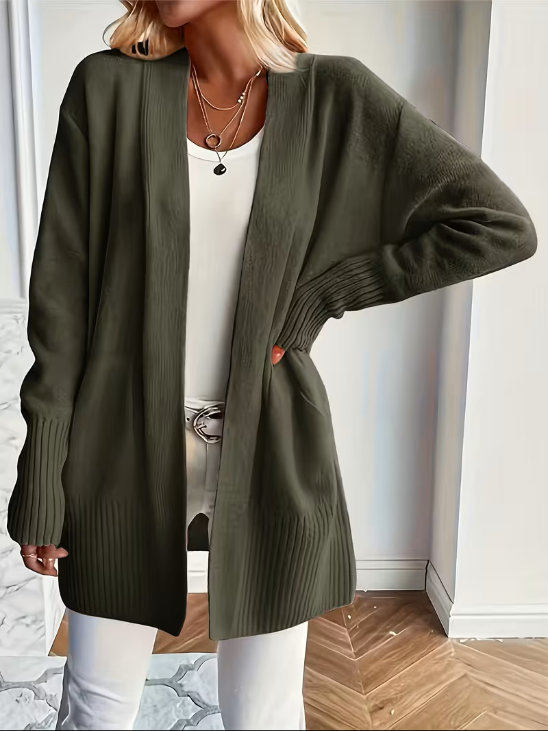 Deanna | Women's Open-Front Cardigan - Lightweight Longer Line