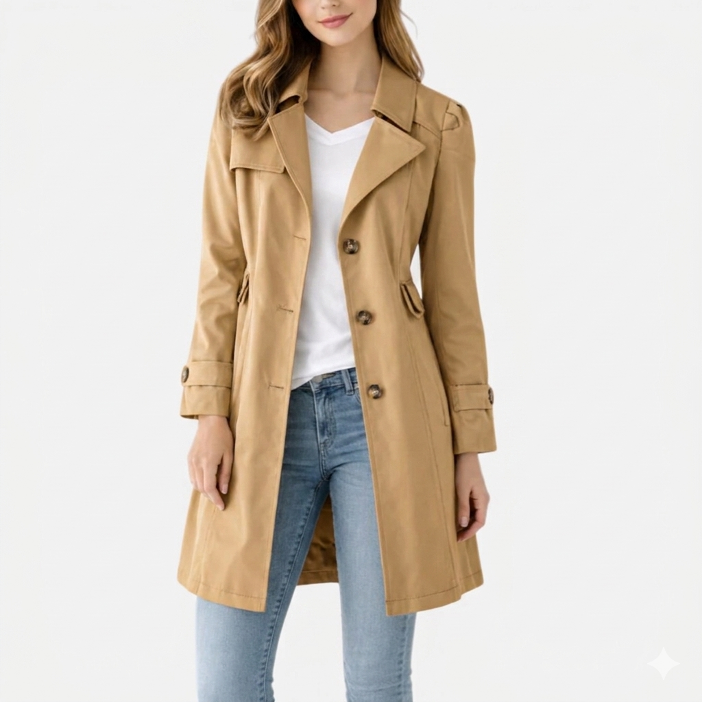 Briar Women's Trench Coat - Khaki