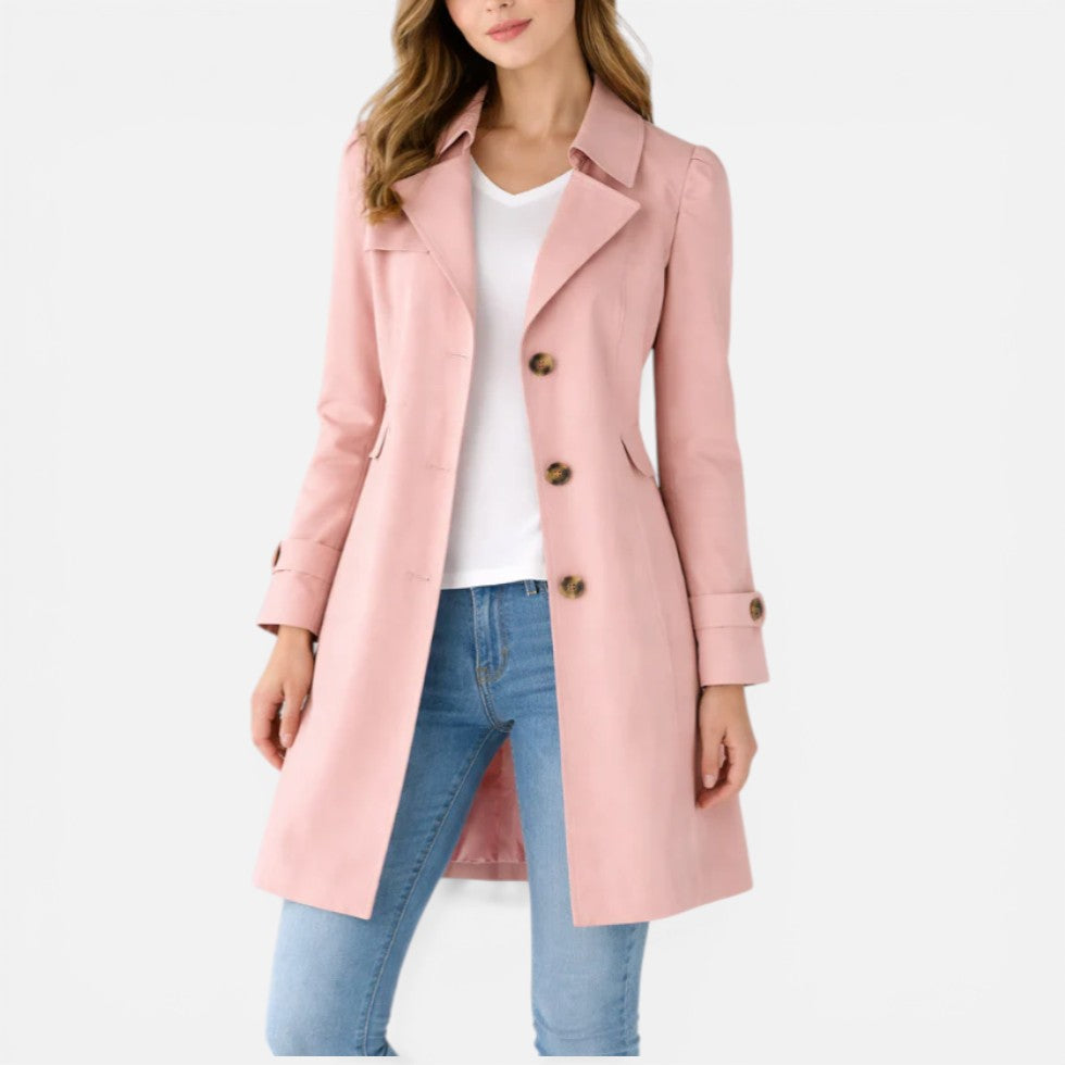 Briar Women's Trench Coat - Pink