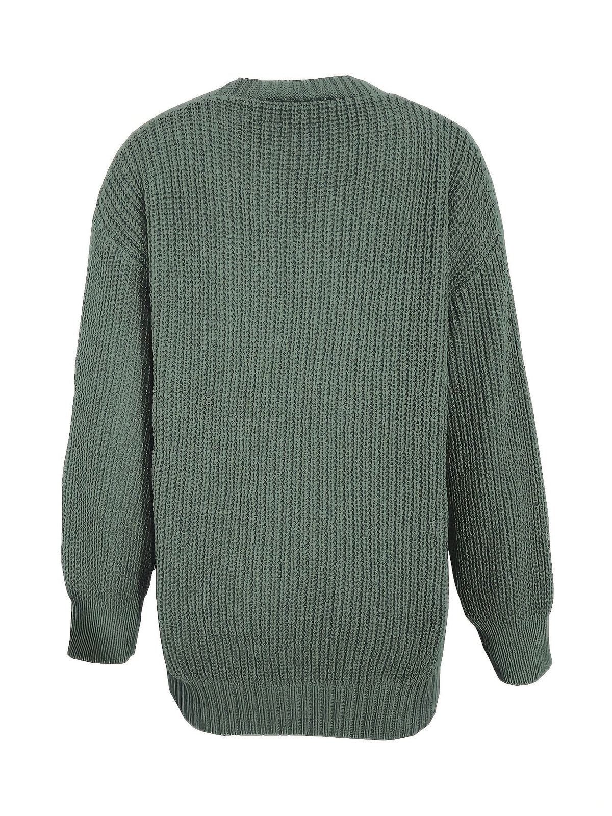 Maisie | Women's Chunky Knit Cardigan - Button Front Ribbed
