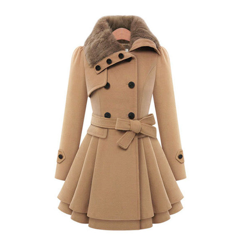 Claudia Women's Trench Coat - Beige