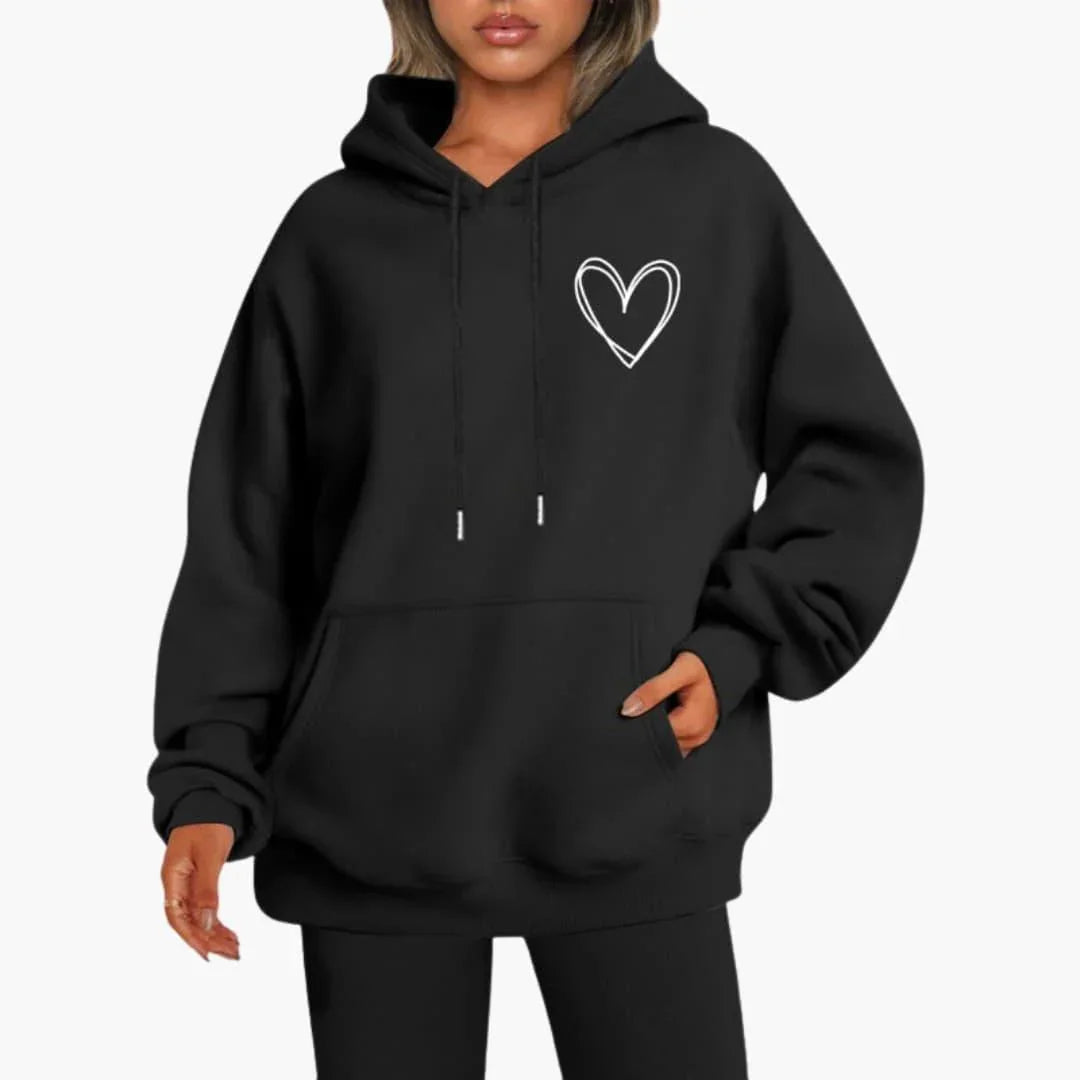 Etta Women's Oversized Hoodie - Black