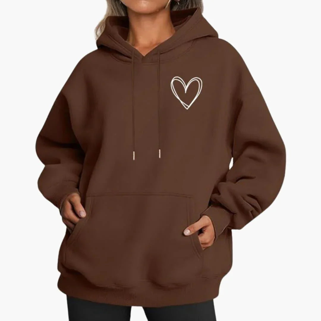 Etta Women's Oversized Hoodie - Brown
