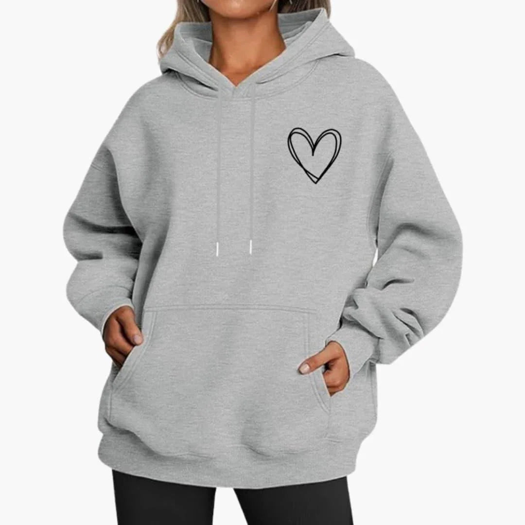 Etta Women's Oversized Hoodie - Light Gray