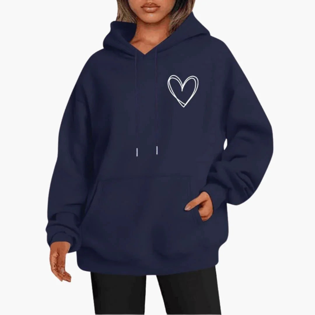 Etta Women's Oversized Hoodie - Navy Blue