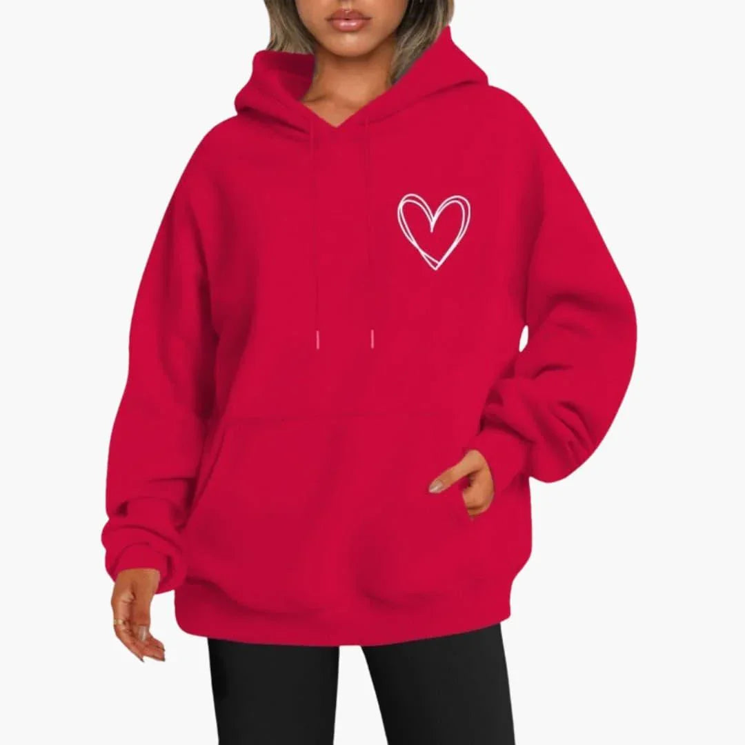 Etta Women's Oversized Hoodie - Red