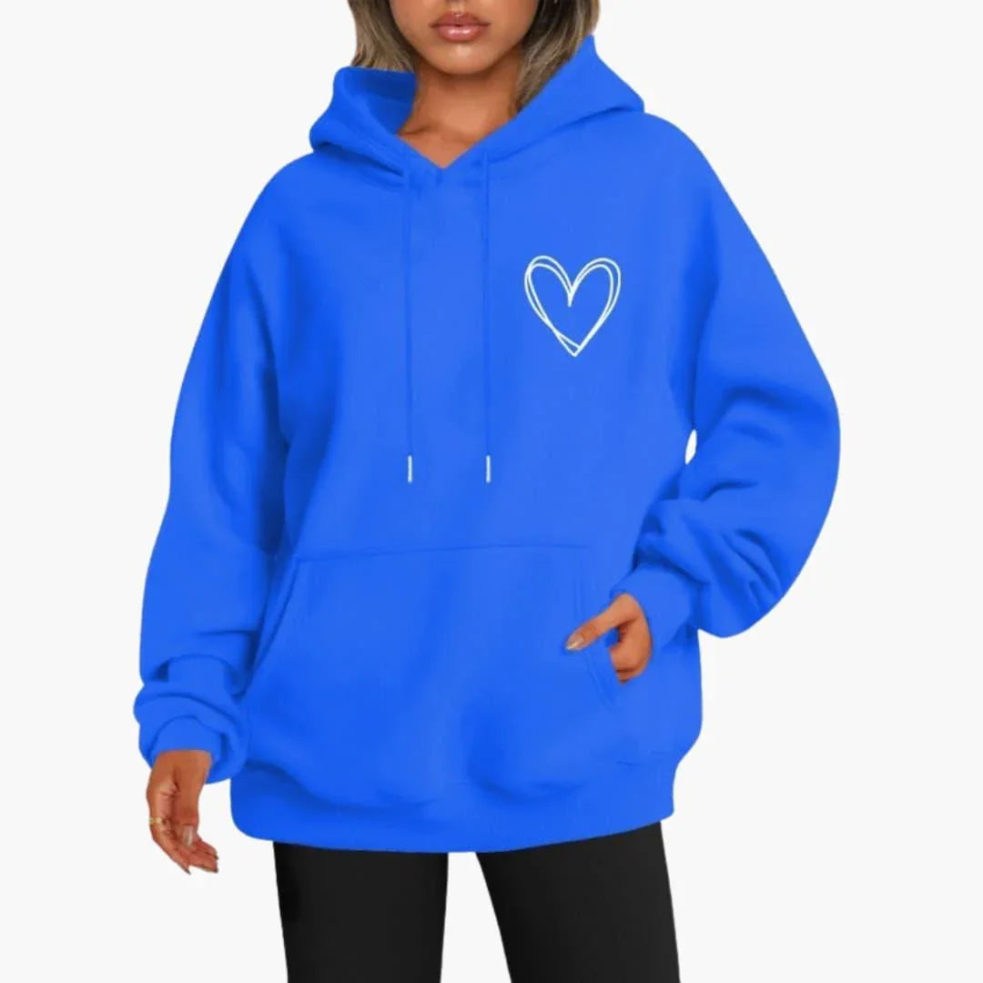 Etta Women's Oversized Hoodie - Sapphire Blue