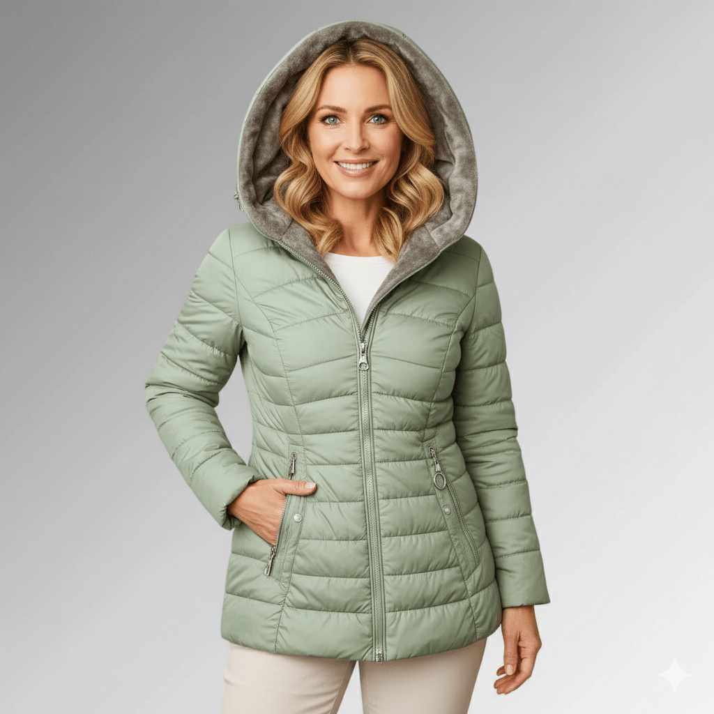 Brianna | Women's Puffer Winter Jacket with Fleece Lined Hood