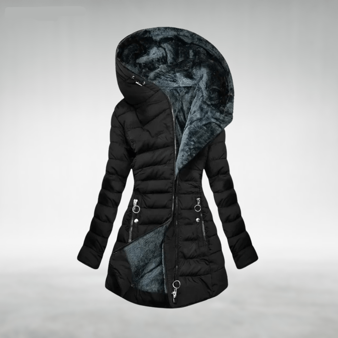 Brianna | Women's Puffer Winter Jacket with Fleece Lined Hood