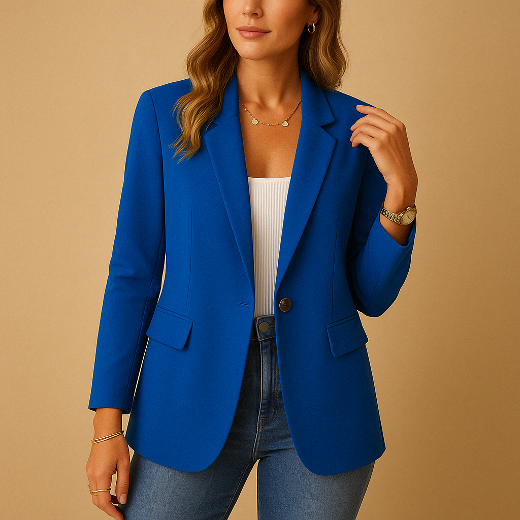 Heidi Women's Tailored Blazer - Blue