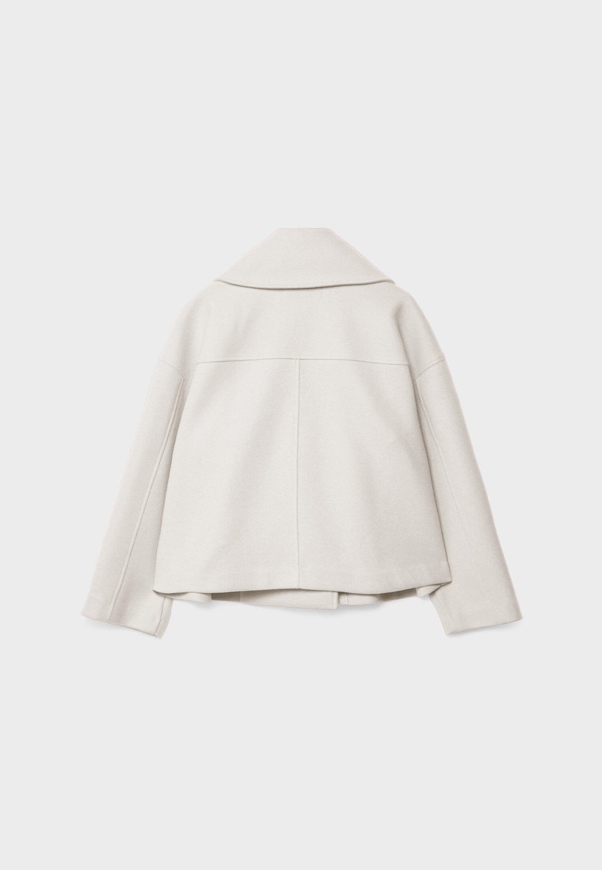 Orla | Women's Cropped Wool Peacoat Jacket - Notch Lapel Double Breasted