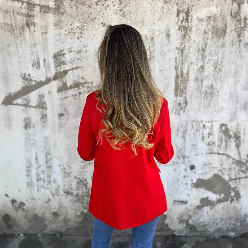 Lillian | Women's Reversible Blazer with Leopard Print Lining