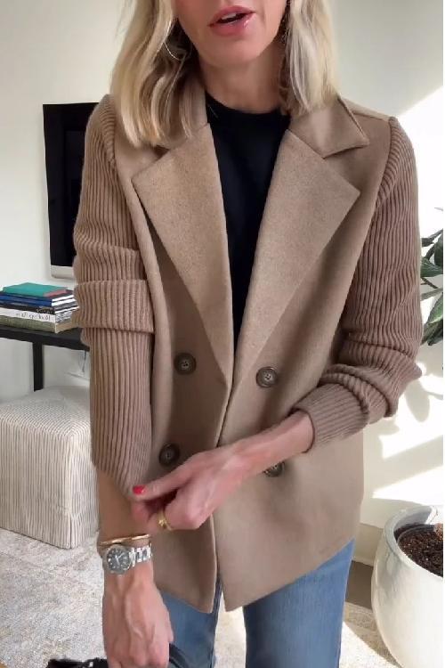 Johanna Women's Knit Double-Breasted Blazer