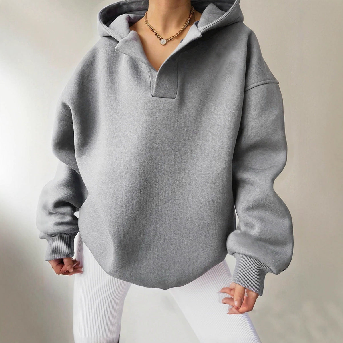 Leonie Women's Oversized Hoodie - Gray