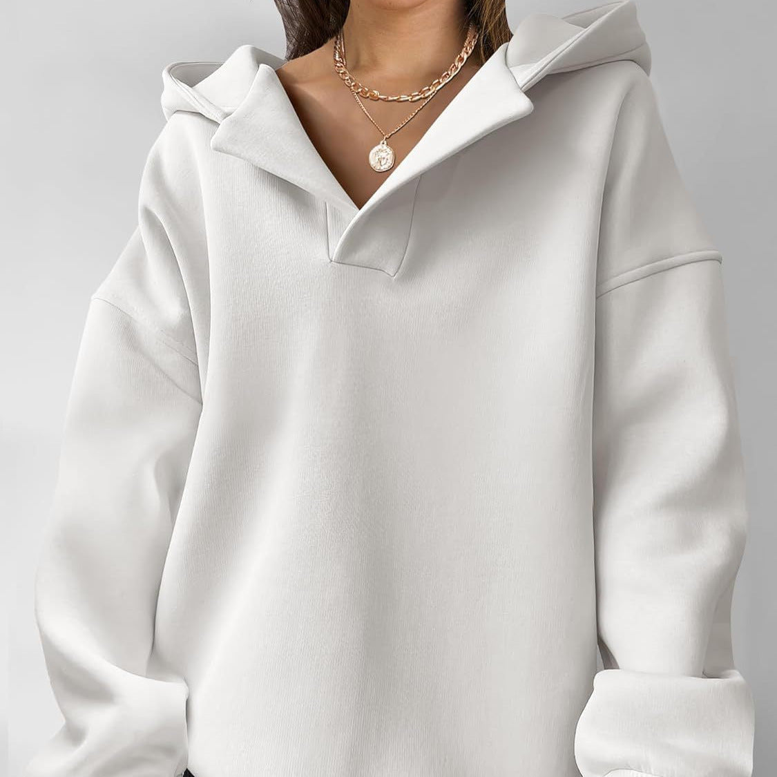 Leonie Women's Oversized Hoodie - White